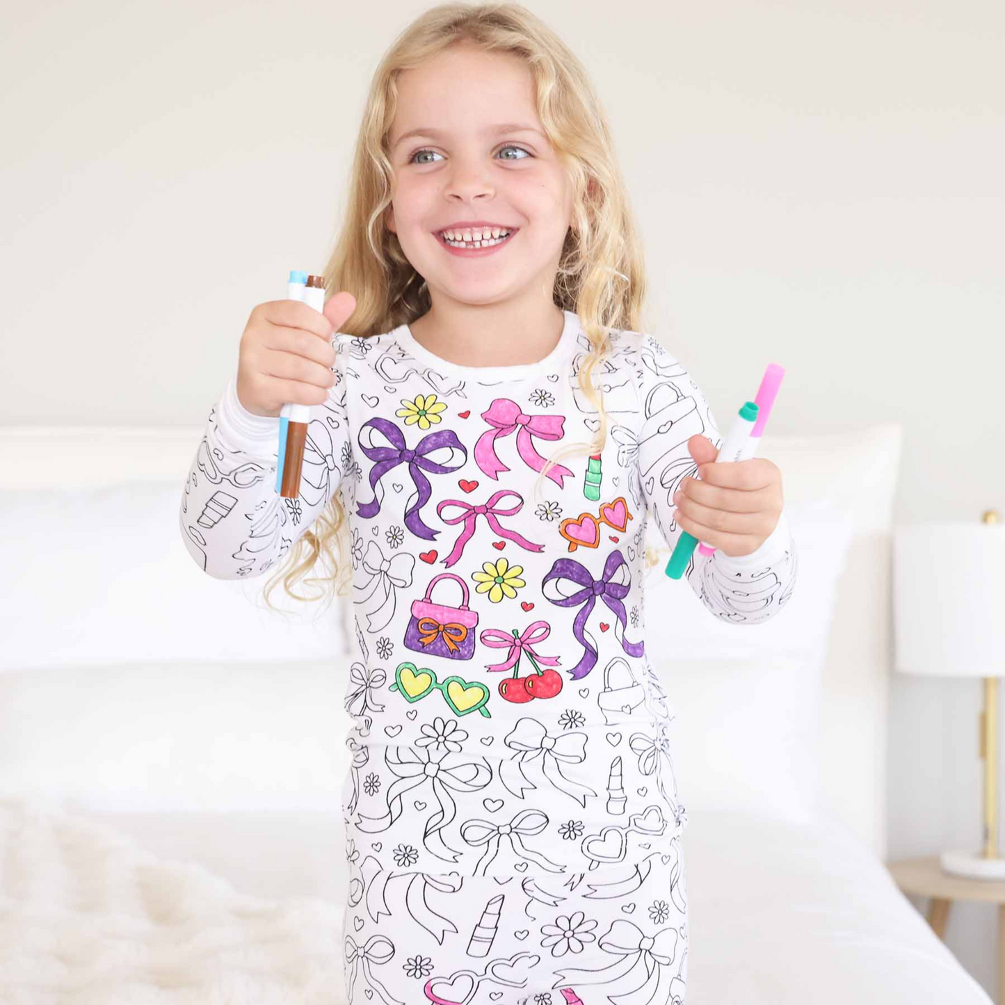 Doodle 2-Piece Coloring PJs