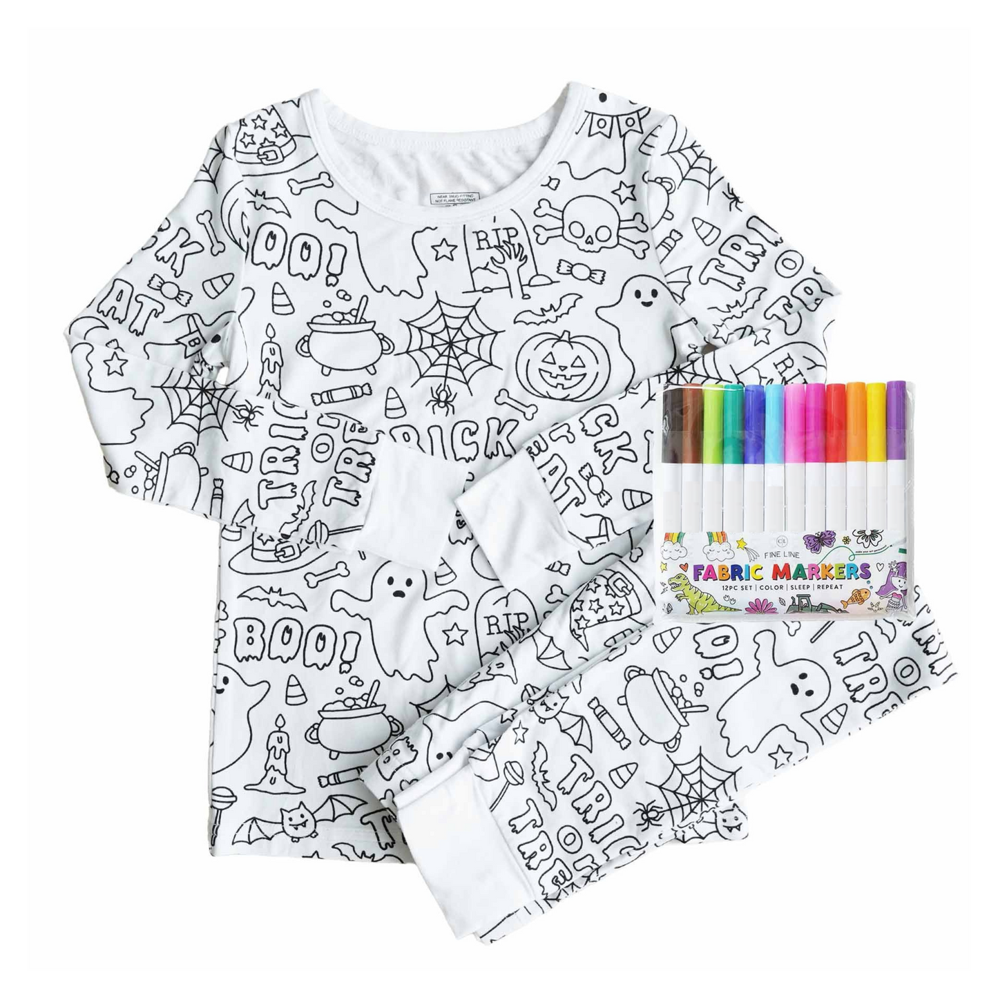 Doodle 2-Piece Coloring PJs
