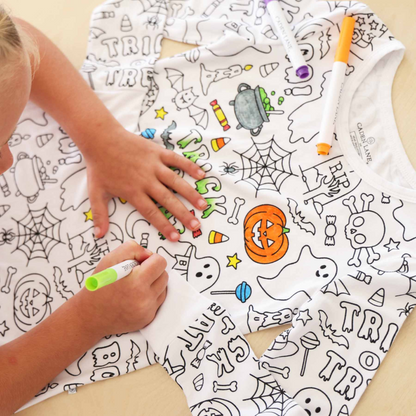 Doodle 2-Piece Coloring PJs